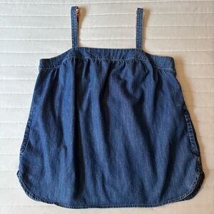 Lucky Brand Love Denim Apron Style Top